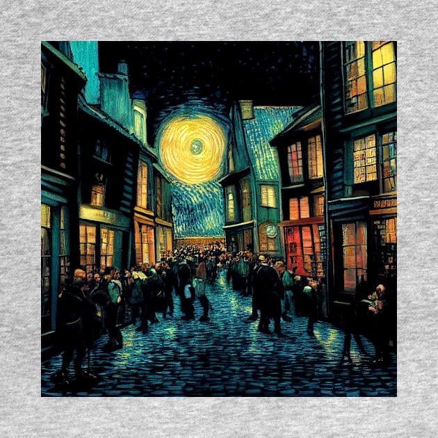 Starry Night in Diagon Alley by Grassroots Green